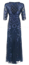Vestido Vintage Azul Anos 20