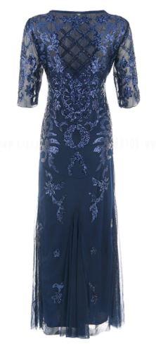 Vestido Vintage Azul Anos 20