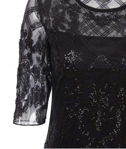 Vestido Vintage Preto Anos 20