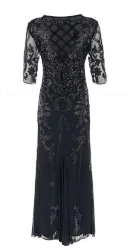 Vestido Vintage Preto Anos 20