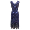 Vestido Vintage Anos 20 Azul