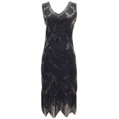 Vestido Preto Vintage Anos 20