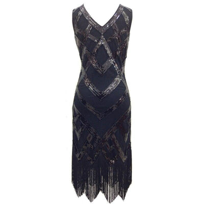 Vestido Preto Vintage Anos 20