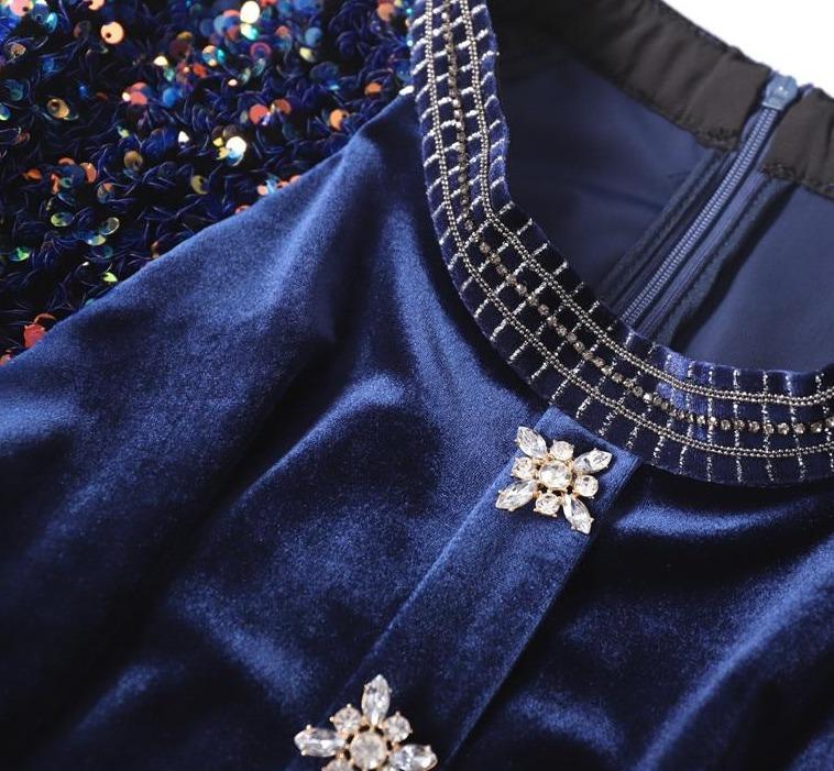 Vestido De Lantejoulas Anos 40