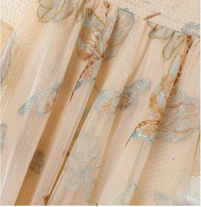 Vestido Anos 40 Bege