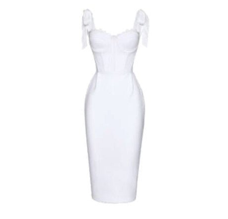 Vestido Branco Anos 40