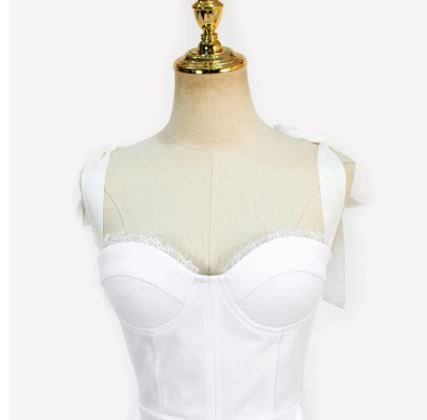 Vestido Branco Anos 40