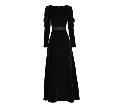 Vestido Feminino Anos 40 Preto