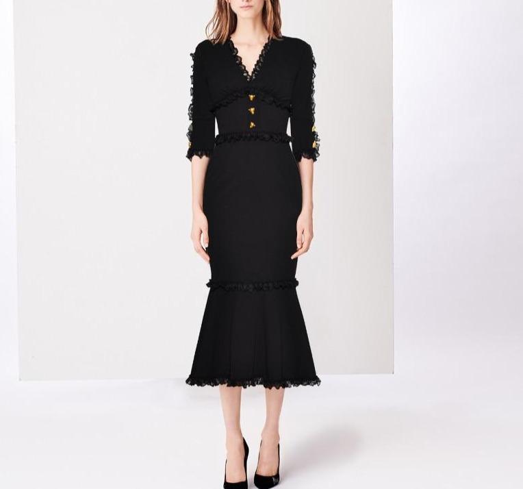 Vestido Sereia Anos 40