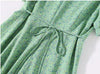 Vestido Dos Anos 40 Com Margaridas Verdes