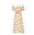 Vestido Floral Vintage Dos Anos 40