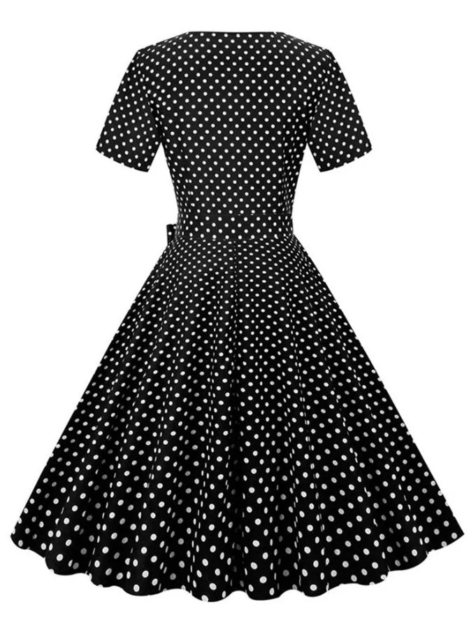 Vestido Preto E Branco Anos 50 Anos 60