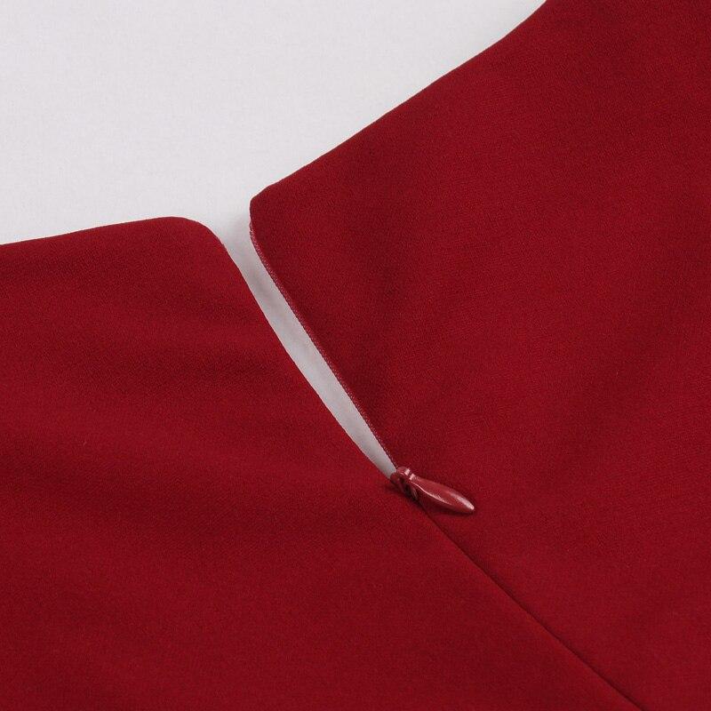 Vestido Anos 50 Borgonha