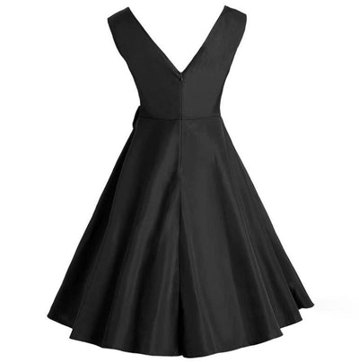 Vestido Chique Anos 50 Preto