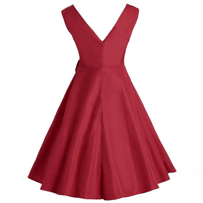Vestido Chique Vermelho Anos 50