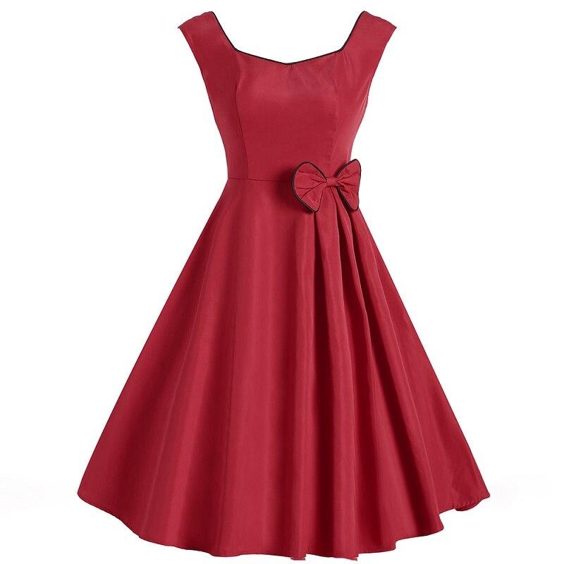 Vestido Chique Vermelho Anos 50