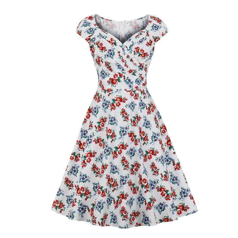 Vestido Floral Anos 50