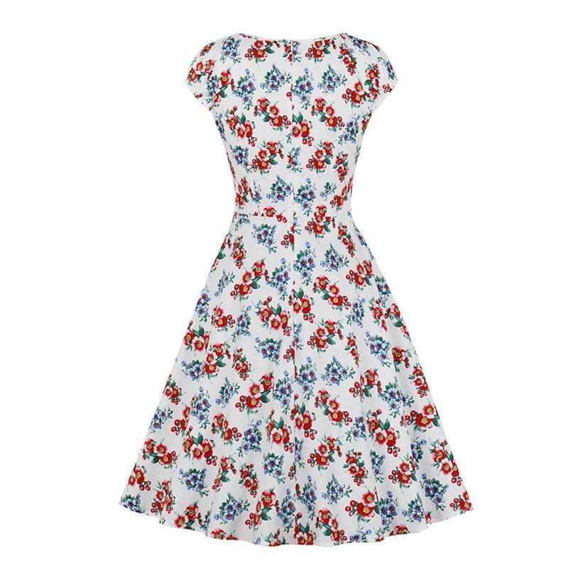 Vestido Floral Anos 50