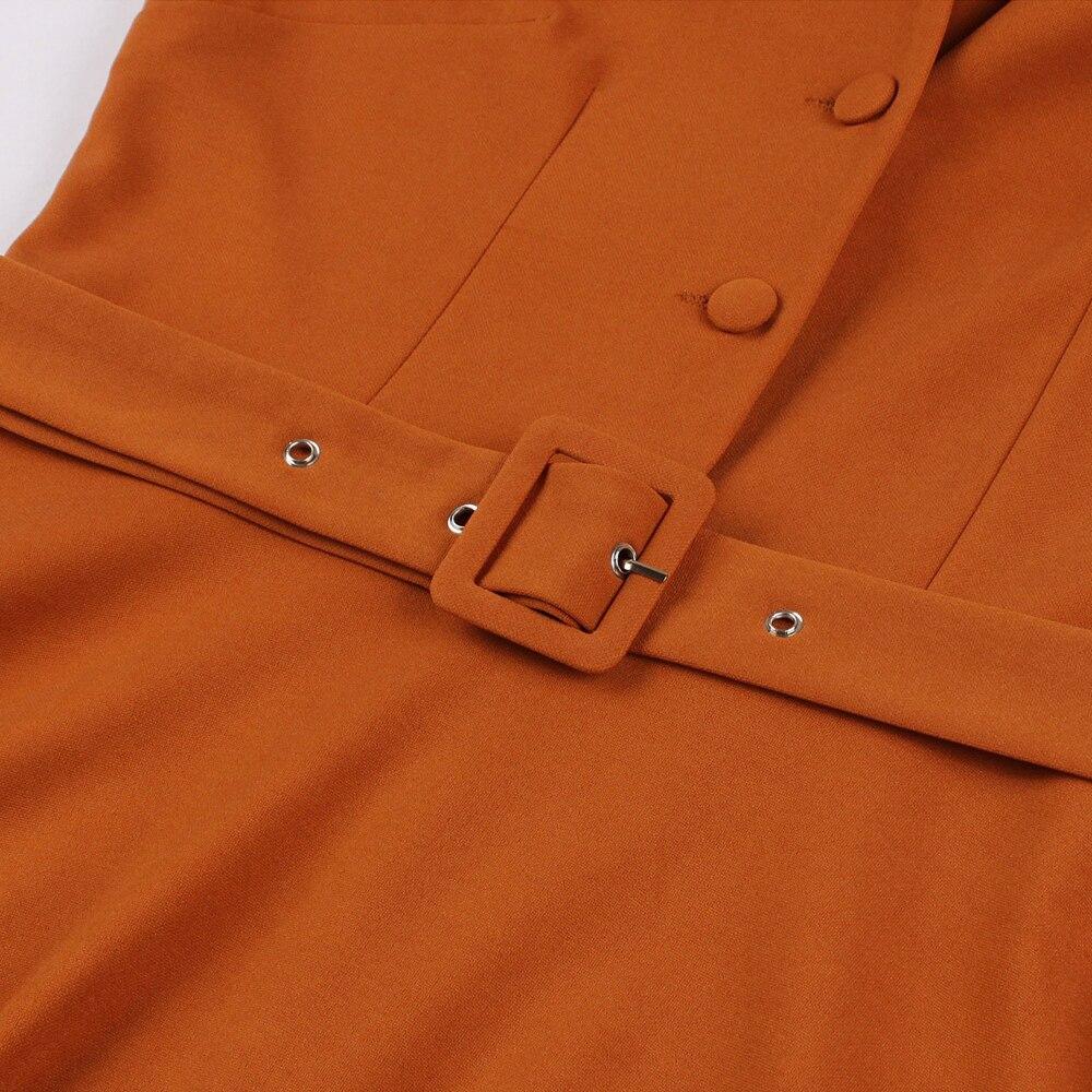 Vestido Laranja Anos 50