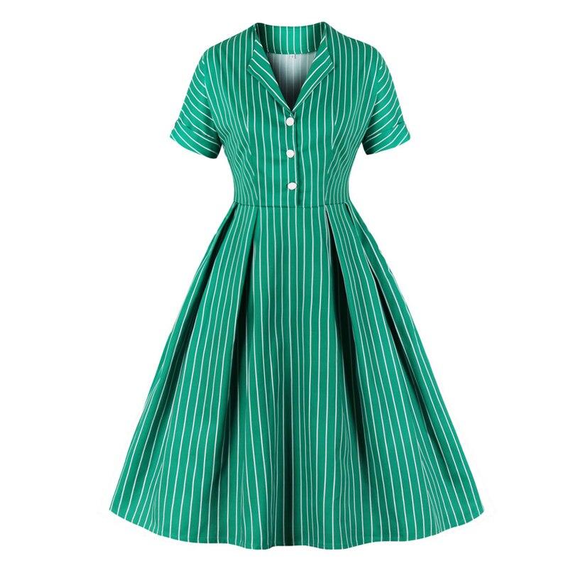 Vestido Vintage Anos 50 Verde