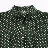Vestido De Bolinhas Verde Vintage Anos 50
