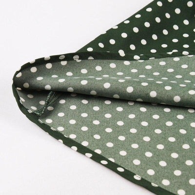 Vestido De Bolinhas Verde Vintage Anos 50