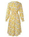 Vestido Elástico Amarelo Dos Anos 60