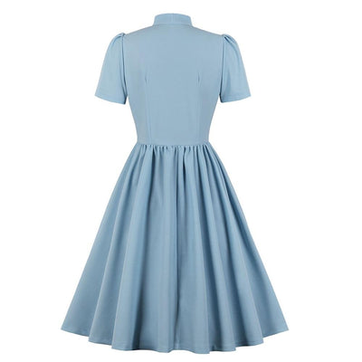 Vestido Azul Anos 50