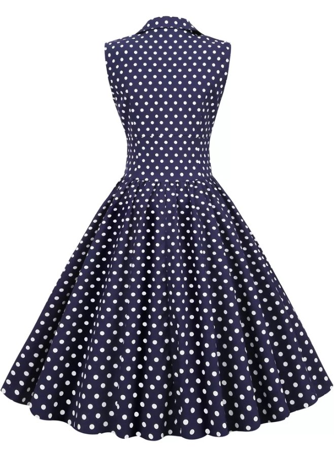 Vestido Azul Anos 60
