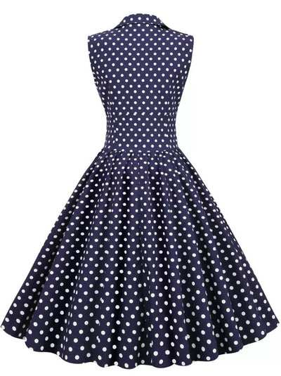 Vestido Azul Anos 60