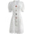 Vestido Vintage Com Botões Frontais
