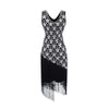 Vestido Charleston Anos 20 - Preto E Prata