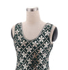 Vestido Charleston Dos Anos 20 - Verde E Dourado