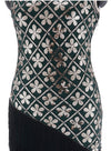 Vestido Charleston Dos Anos 20 - Verde E Dourado
