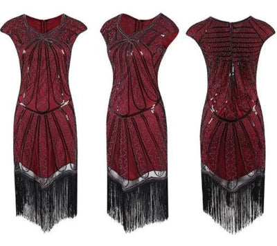 Vestido Charleston Anos 20 Vermelho