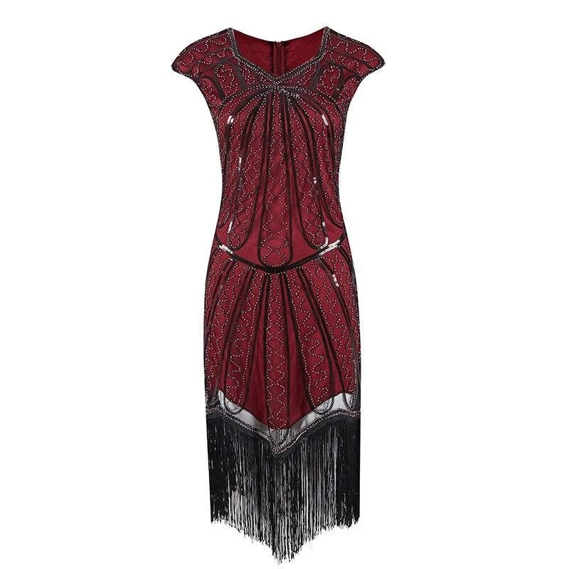 Vestido Charleston Anos 20 Vermelho