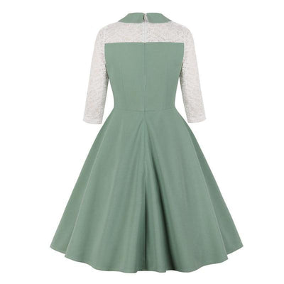 Vestido De Festa Verde Anos 50