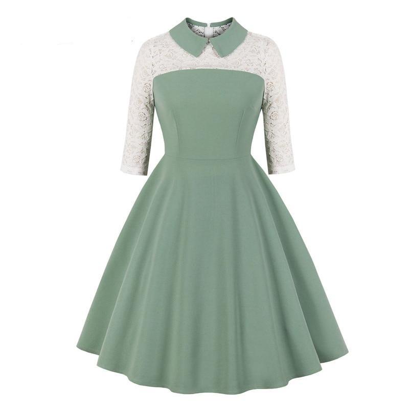 Vestido De Festa Verde Anos 50