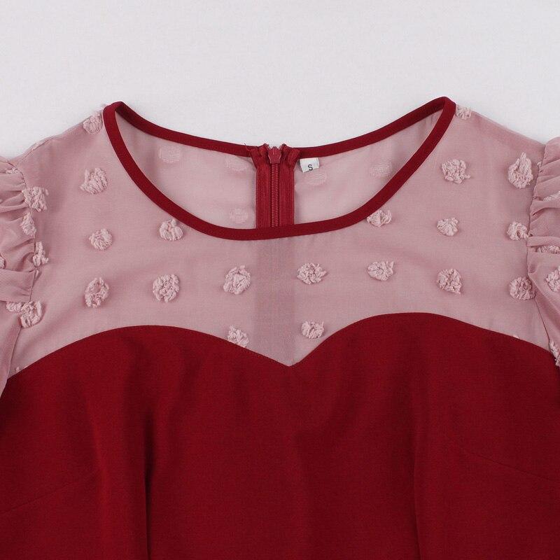 Vestido De Festa Borgonha Anos 50