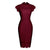Vestido Reto Bordô Dos Anos 60
