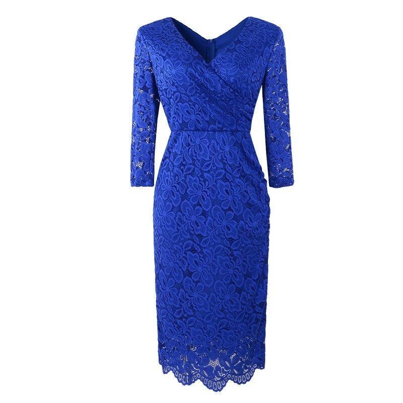 Vestido Lápis Vintage Anos 50 Azul