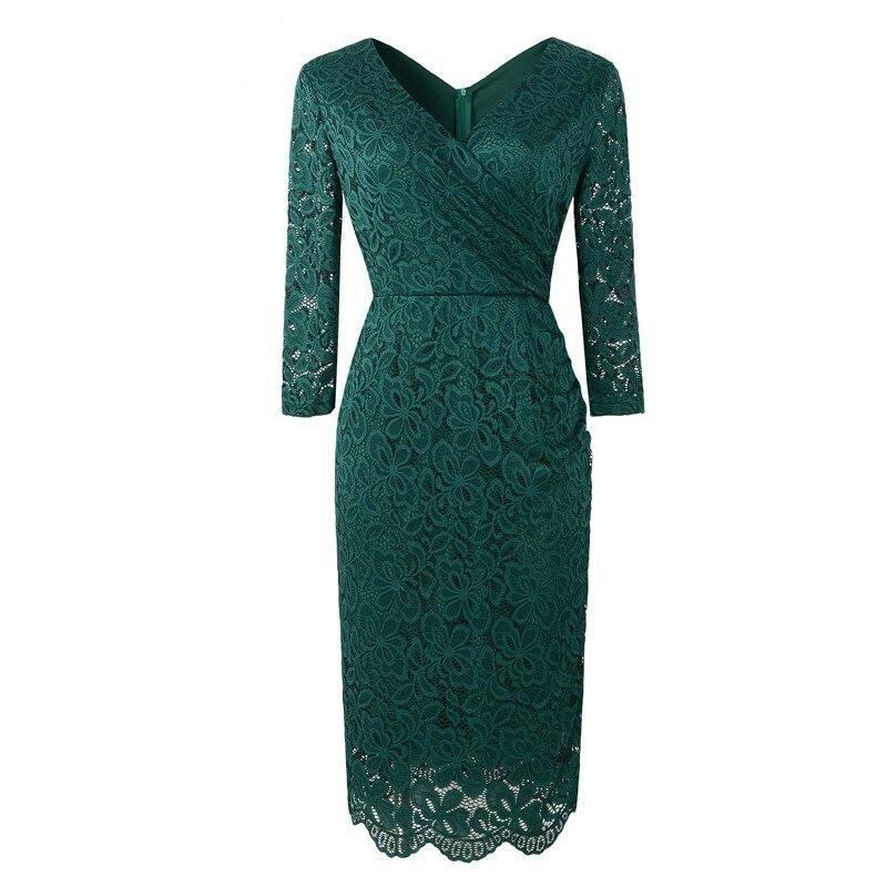 Vestido Lápis Vintage Dos Anos 50 Verde
