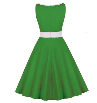 Vestido Formal Verde Anos 50