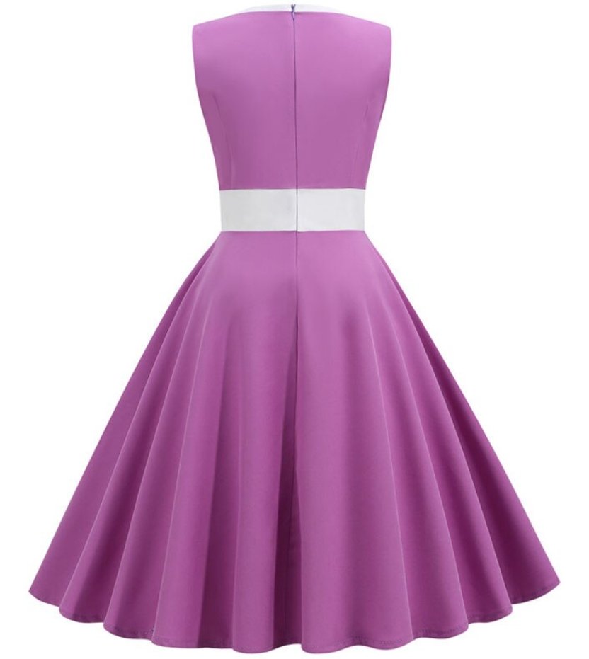 Vestido De Cerimônia Roxo Anos 50