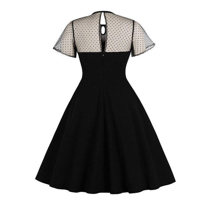 Vestido De Festa Preto Plus Size Anos 50