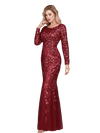 Vestido De Noite Chique - Borgonha Gatsby