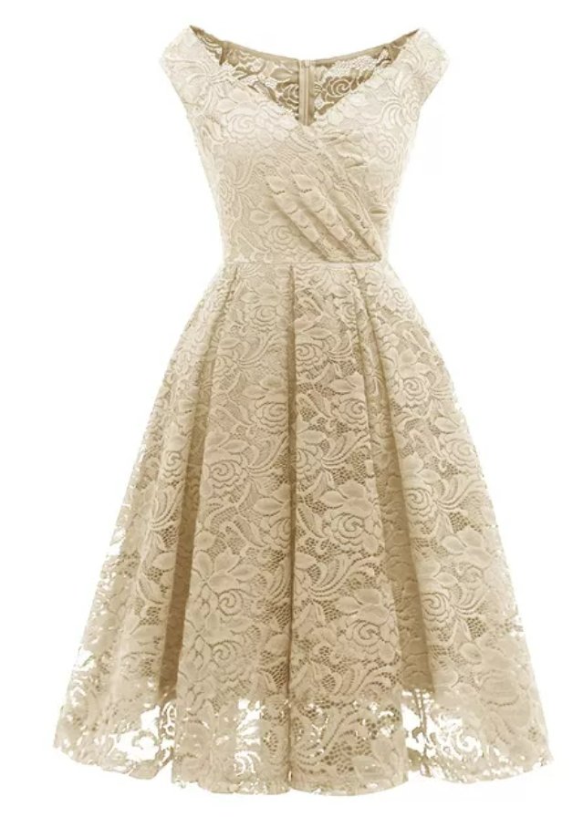 Vestido De Noite Marfim Vintage