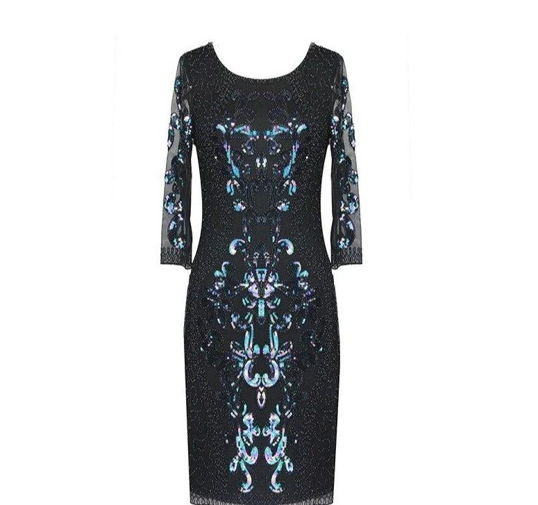 Vestido De Noite Estilo Gatsby Preto