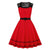 Vestido De Noite Vermelho Rockabilly Vintage