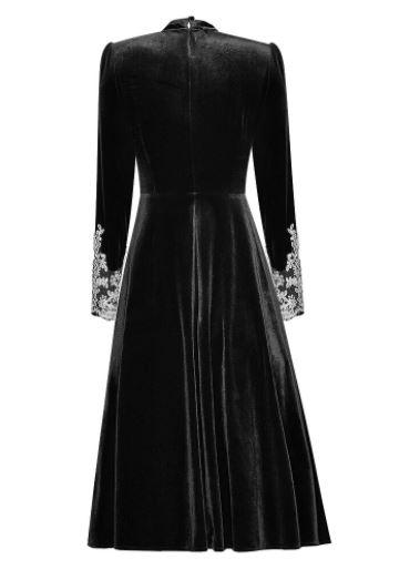 Vestido Preto Anos 40